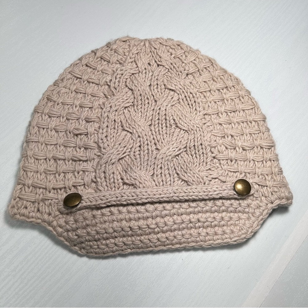 Banana Republic Merino Fine Wool Womens Tan Hat One Size